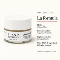 Formula Crema Viso ELAXO con PDRN, esosomi di anguria e pompelmo e Pentapeptide-17