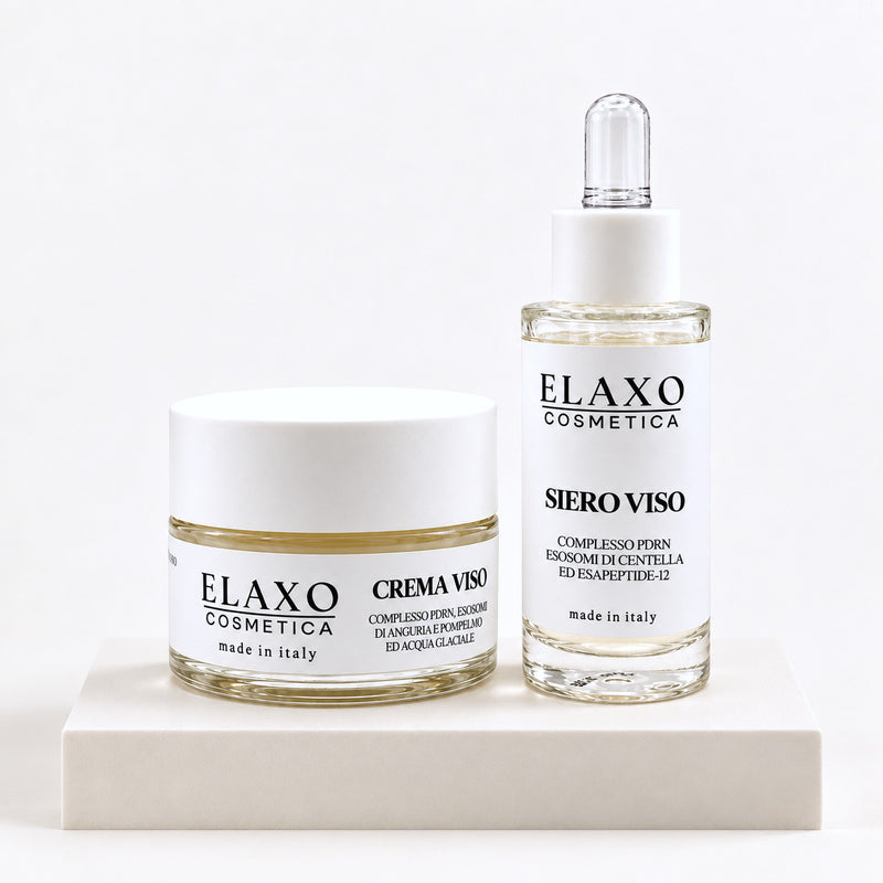 Il Rituale ELAXO, Siero e Crema Viso PDRN insieme